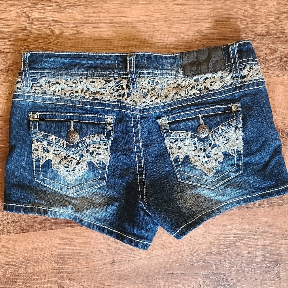 Soundgirl glitter pocket shorts